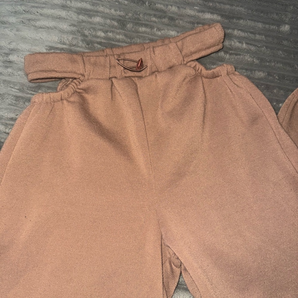Miss Posh Tan High-Waisted Pants